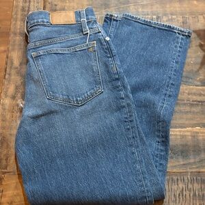 Madewell Women's Straight Leg Blue Jeans